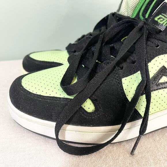 Lakai Sneaker Mens 8 Black Green Lace Up Hi Top Skate Telford Athletic Shoes main image 6